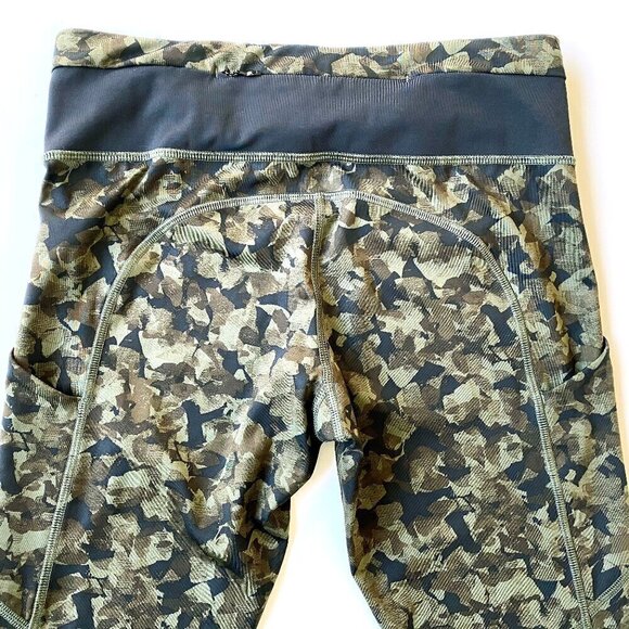 Lululemon Speed Tight III Running Leggings Size 6 Reflective Foldable Hem Ruched - Picture 11 of 16